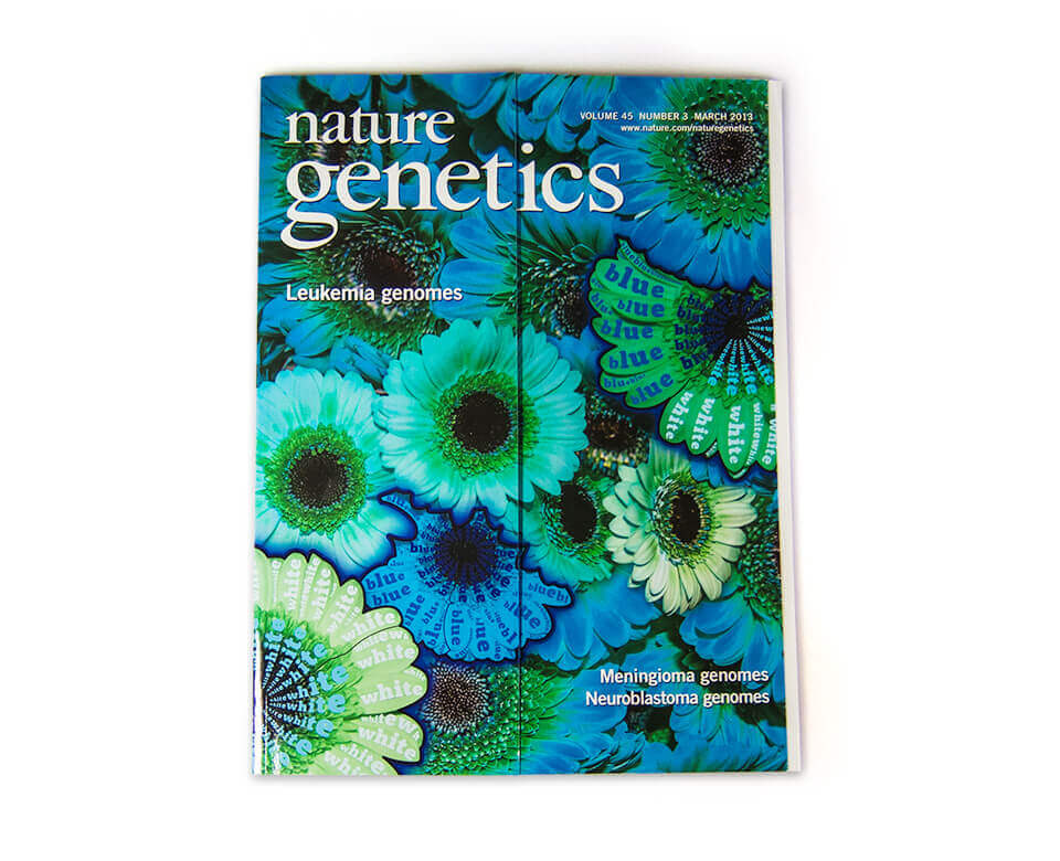Nature Genetics / Cover / Daniela Leitner / Magazin März 2013 / Blütenblätter