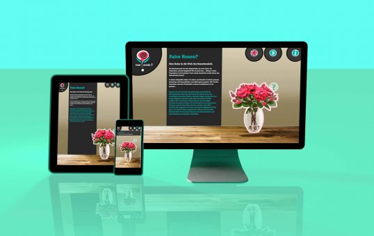 Interaktive Infografik »Fair Roses« / Responsive Webdesign / Design Daniela Leitner